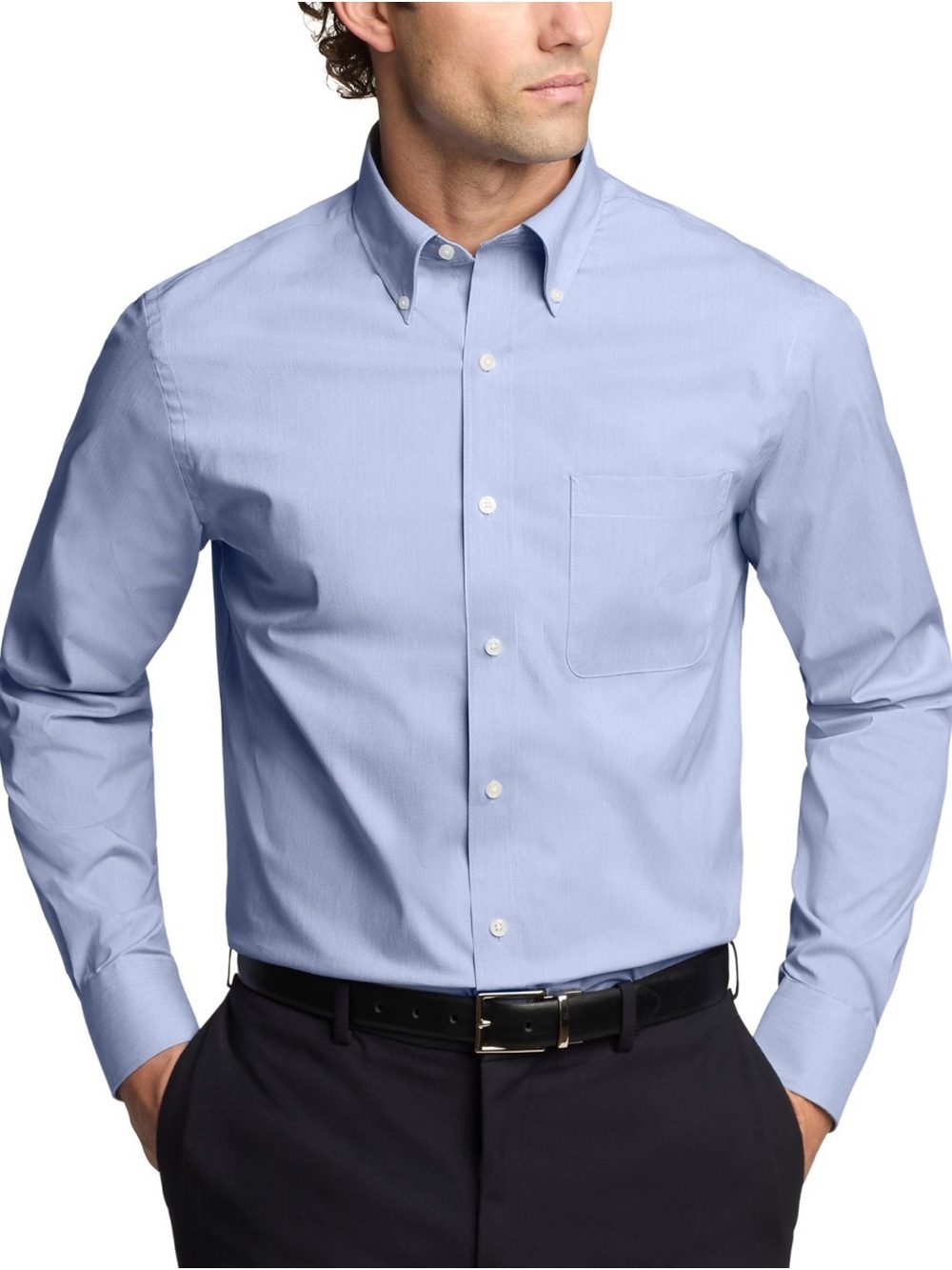 Tommy Hilfiger Men's Regular Fit Wrinkle Resistant Shirt